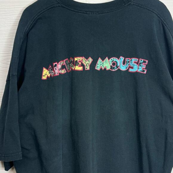 Vintage Disney Mickey Comic Book Printed Logo Tshirt neon colors 4XL - Picture 9 of 10